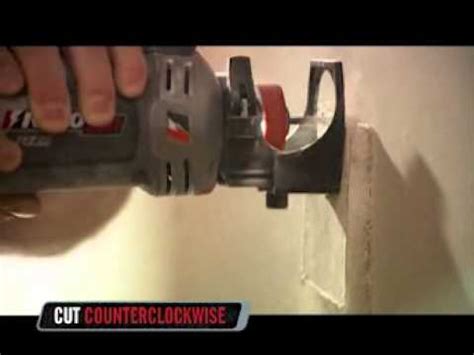 how to rotozip drywall outlets